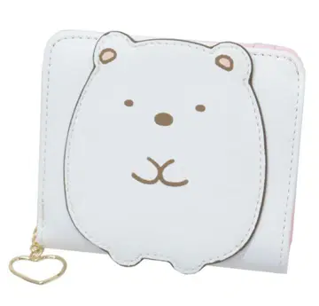 새상품 스미코구라시 여성용 지갑 다이컷 와펜 라운드 지갑