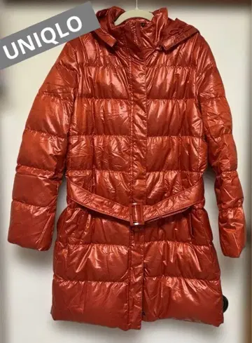 유니클로 후드 부착 다운 코트 XL