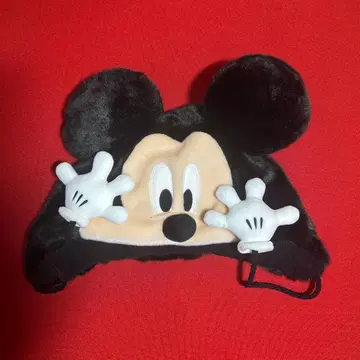 미키마우스 퍼 모자