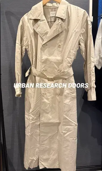 [ 새상품급 ] 어반 리서치 코튼 오버 트렌치코트 베이지 프리 사이즈