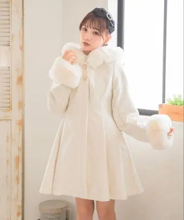 ROJITA 백리본 후디 코트