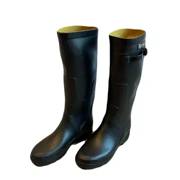 [AIGLE] 새상품급 레인부츠 42 에이글 러버 부츠 블랙 장화 깨끗함