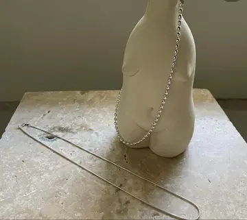 ARGUE 실버 목걸이 2개 세트