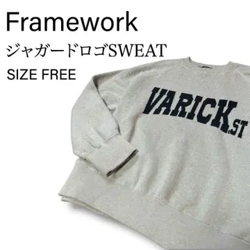 프레임워크 자카드 로고 SWEAT 니트 (그레이)