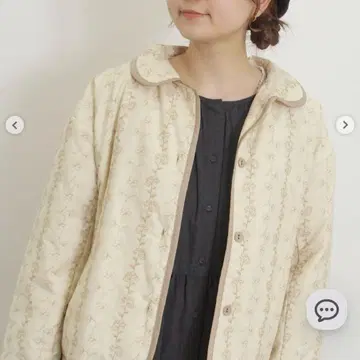 꽃무늬 파이핑 자켓