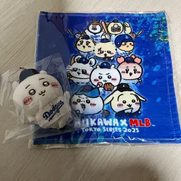 치이카와 MLB TOKYO 핸드 타월 마스코트 다저스 미개봉 새상품