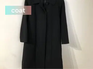 블랙 롱 코트 아우터