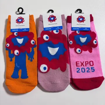 미사용 새상품 EXPO 2025 미야쿠미야쿠 양말 3족 세트 만박