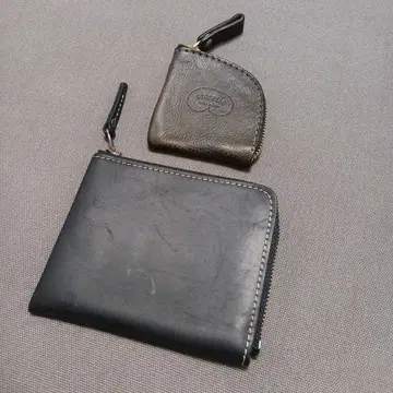 가죽 코인 케이스 세트 대소