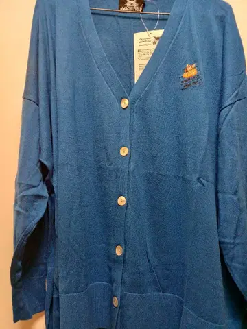 Wachifield V넥 가디건 파랑