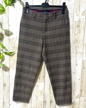 [ 배너 바렛 ] 일본제 튼튼한 원단 따뜻한 체크 팬츠 S