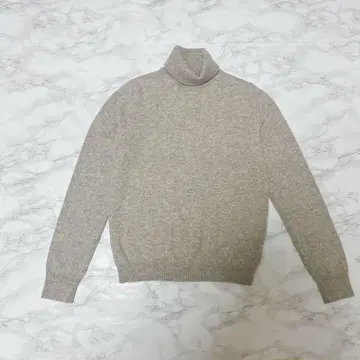UNIQLO 캐시미어 터틀넥 스웨터 그레이 S