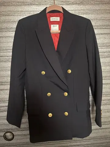 MADISON BLUE 네이비 더블 브레스트 자켓