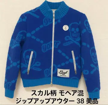 MARK & LONA 스컬 패턴 집업 자켓 38