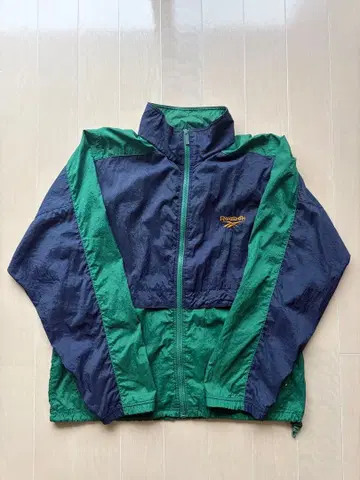 Reebok 나일론 자켓 네이비/그린