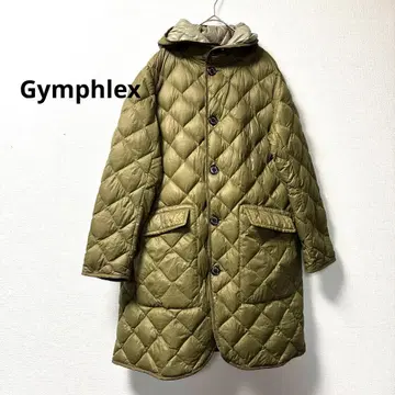 Gymphlex 짐플렉스 핸드퀼트 다운 후드 코트 카키 M
