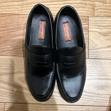 LEATHER BASS 블랙 가죽 로퍼 43