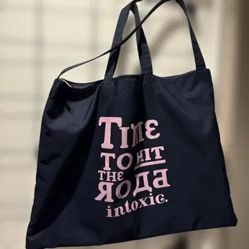 intoxic 네이비 토트백