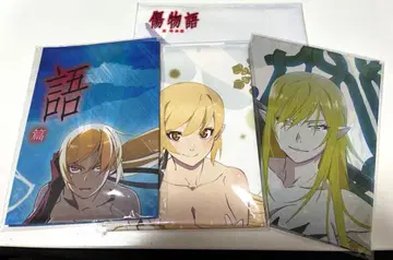 키즈모노가타리 천 포스터 4장 세트 (열혈편 2장, 냉혈편 2장)