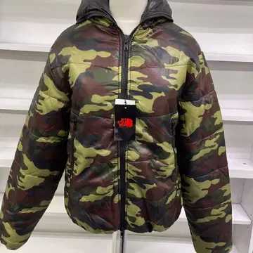 SIX STAR WEAR 카모플라주 다운 자켓 M 사이즈 미사용 새상품