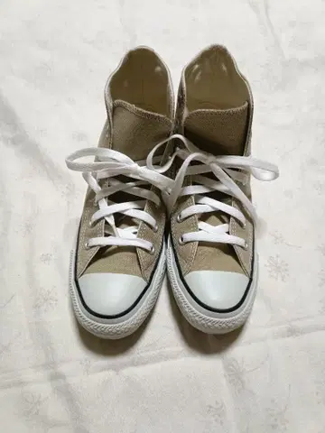 CONVERSE 베이지 하이컷 스니커즈 24cm