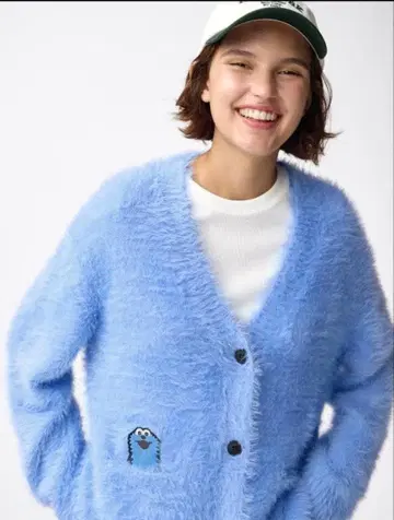 [ 새상품 ] GU 오버 사이즈 가디건 XL 퍼펫스순순