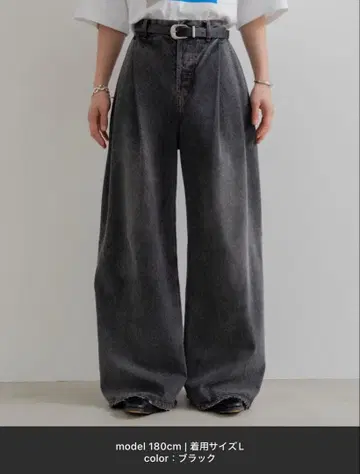 SINSS 2 턱 와이드 플레어 데님