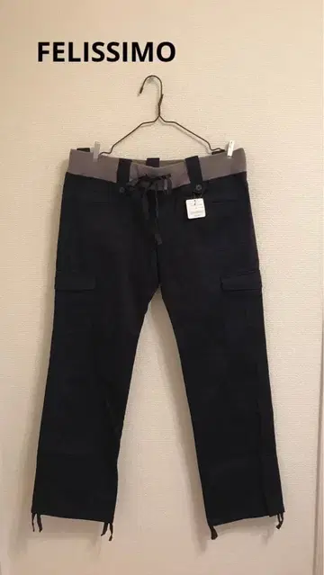 FELISSIMO 펠리시모 카고 팬츠 네이비 76