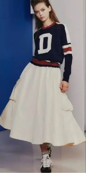 더블 스탠다드 클로징 완판 플레어 카고 스커트 새상품