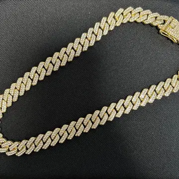 골드 다이아몬드 컷 목걸이