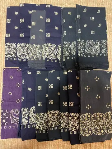 60년대~90년대 빈티지 반다나 17개 세트