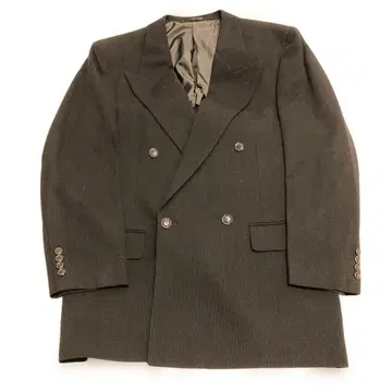 더블 쓰리피스 수트 블랙