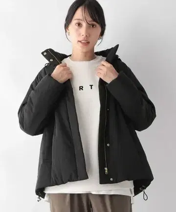 GLOBAL WORK 라이트 웜 발수 후드 블루종 (L) 새상품