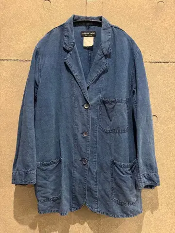 philippe adec 데님 테일러드 자켓