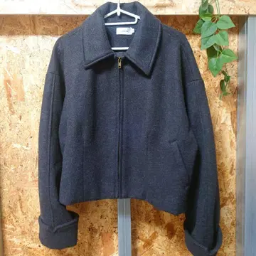 칼라우티아 callautia 스탠칼라 숏 아우터 집업 블루종