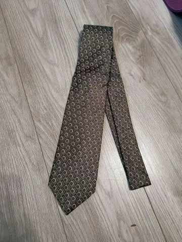 [ 미사용 새상품 ] Ermenegildo Zegna 실크 넥타이 브론즈