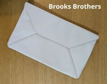 브룩스브라더스 가죽 클러치백