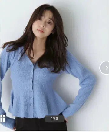 링크 페플럼 가디건 블루