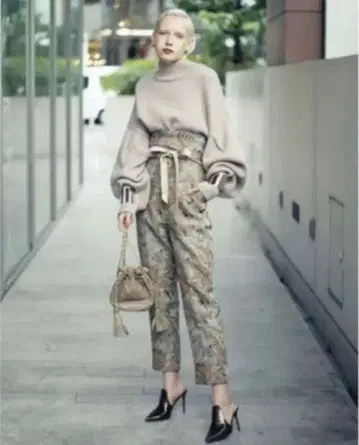 AMERI 페이즐리 러그 팬츠 PAISLEY RUG PANTS 아메리