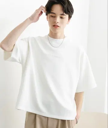 프렌치 로고 숏 슬리브 크롭 T셔츠