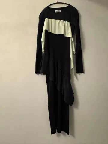 todo kotohayokozawa 웨이브 롱 슬리브 드레스