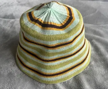 [ 새상품급 ] 마우지 버킷햇 보더 그린 브라운