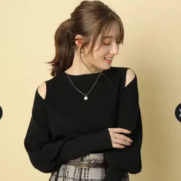 아푸와이저 리셰 숄더 슬릿 니트