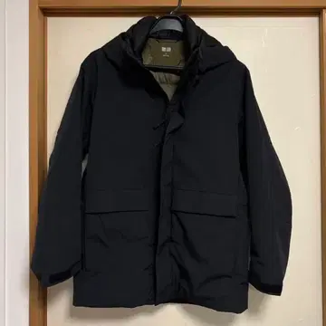 UNIQLO 유니클로 하이브리드 다운 파카 블랙