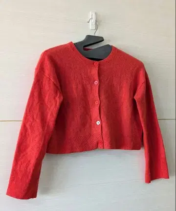 미라 오웬 mila Owen 오렌지 니트 가디건