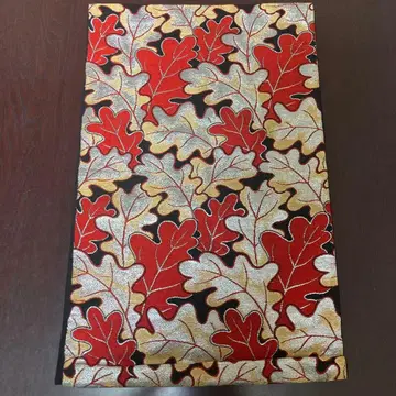 단풍 패턴 후쿠로 나고야 오비 빨흰