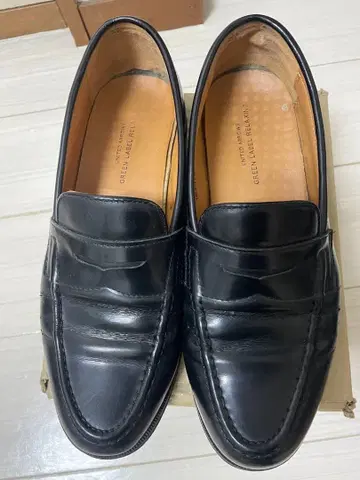 그린 라벨 릴랙싱 블랙 가죽 로퍼