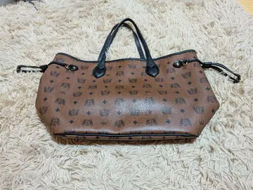 까스텔바작 토트백 모노그램 가죽 브라운 숄더