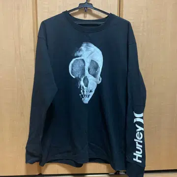 [Hurley/] 롱 T셔츠 긴팔 블랙 컬러 남성용 M 사이즈 새상품급