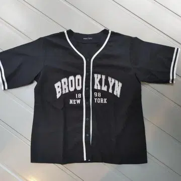 SHEIN 베이스볼 셔츠 블랙 L 사이즈